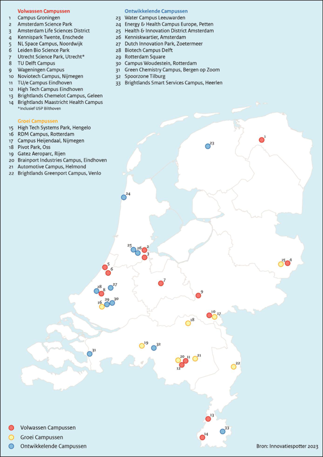 Campussen Nederland 2023